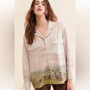Free People x Found Wildlife Field Buttondown